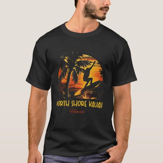 ハワイ島カウアイ島ノースショア Tシャツ (正面)