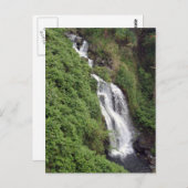 ハワイ島ヒロ近くの滝 ポストカード (正面/裏面)