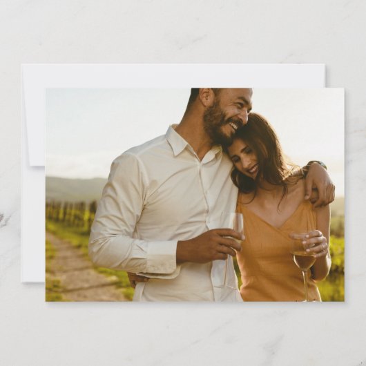 ハワイ島ビーチ結婚式写真 セーブザデート (裏面)