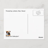 ハワイ島マウイ州ラハイナのパラセーリング ポストカード (裏面)