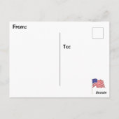 ハワイ州のトゥルシ・ガバード下院議員ディベート引用文 ポストカード (裏面)