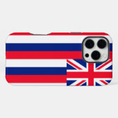 ハワイ州の旗のデザイン iPhoneケース (裏面横)