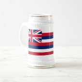 ハワイ州の旗 ビールジョッキ (正面左)
