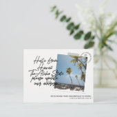 ハワイ州の目的地の移動案内 インビテーションポストカード (スタンド正面)