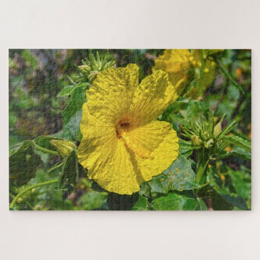ハワイ州の花 キバナハイビスカス ジグソーパズル (横)