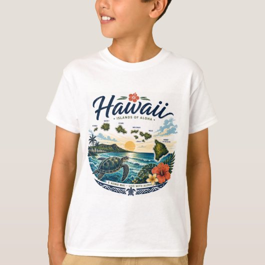 ハワイ州の魚 Tシャツ (正面)