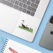 ハワイ州の鳥ネネゴースの家族 シール (ノートパソコンとiPhone)