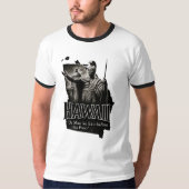 ハワイ州アートTシャツ – カメハメハ大王像 Tシャツ (正面)