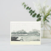 ハワイ州オアフのパールハーバー1890はがき ポストカード (スタンド正面)