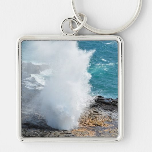 ハワイ州カウアイの噴出角 キーホルダー (正面)