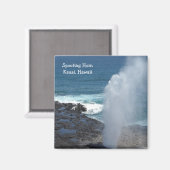 ハワイ州カウアイの噴出角 マグネット (正面/裏面)