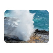 ハワイ州カウアイの噴出角 マグネット (横)