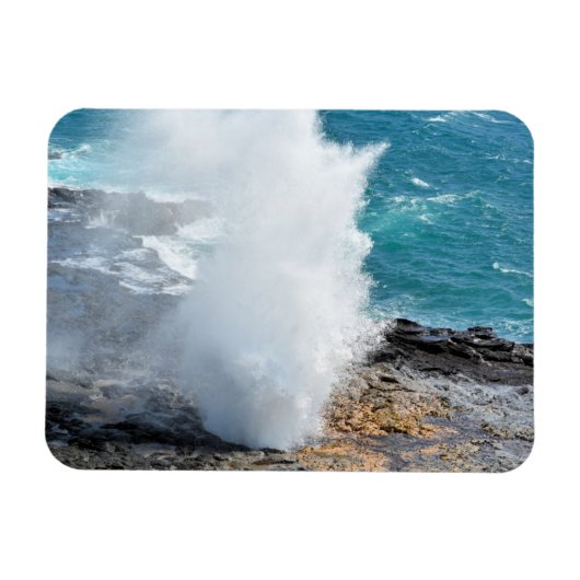 ハワイ州カウアイの噴出角 マグネット (横)