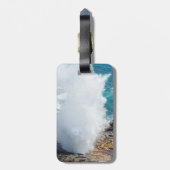 ハワイ州カウアイの噴出角 ラゲッジタグ (裏面縦)