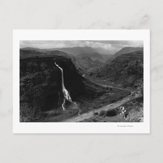 ハワイ州カウアイ – ハナペバレーの景色 ポストカード (正面)