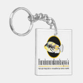 ハワイ州フィッシュ – フムフムヌクヌクアプア キーホルダー (正面左)