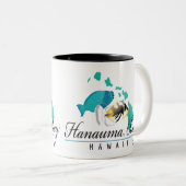 ハワイ州フィッシュ – フムフムヌクヌクアプア ツートーンマグカップ (正面右)