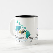 ハワイ州フィッシュ – フムフムヌクヌクアプア ツートーンマグカップ (正面左)