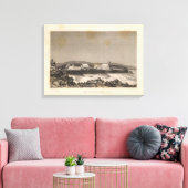 ハワイ州ペンデュラムピークのキャンプ キャンバスプリント (インサイチュ (リビング))