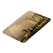 ハワイ州ホノルルに虹2 マグネット (左側)