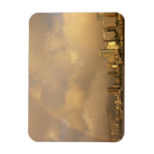 ハワイ州ホノルルに虹3 マグネット (縦)