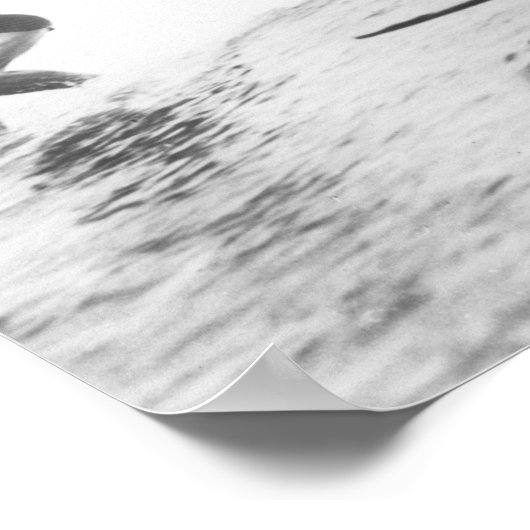 ハワイ州ホノルルのサーファーグループサーフィン ポスター (角)