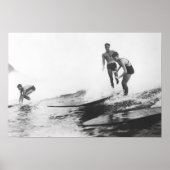 ハワイ州ホノルルのサーファーグループサーフィン ポスター (正面)