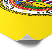 ハワイ州ホノルル市旗ポスター ポスター (角)