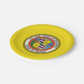 ハワイ州ホノルル市旗紙プレート ペーパープレート (アングル)