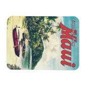 ハワイ州マウイの挨拶 マグネット (横)