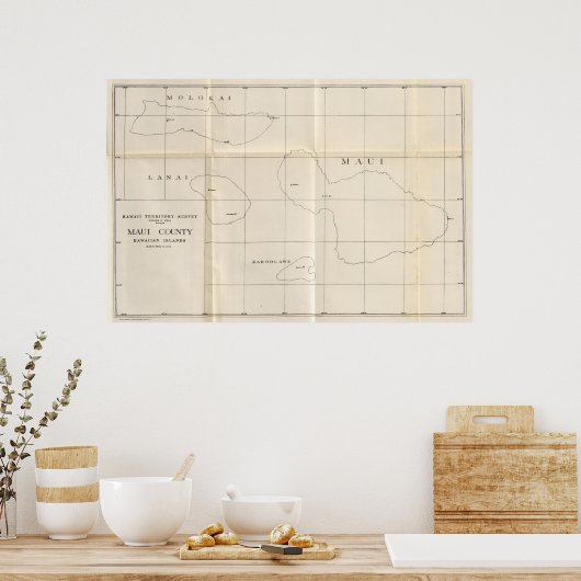 ハワイ州マウイ郡 ポスター (キッチン)