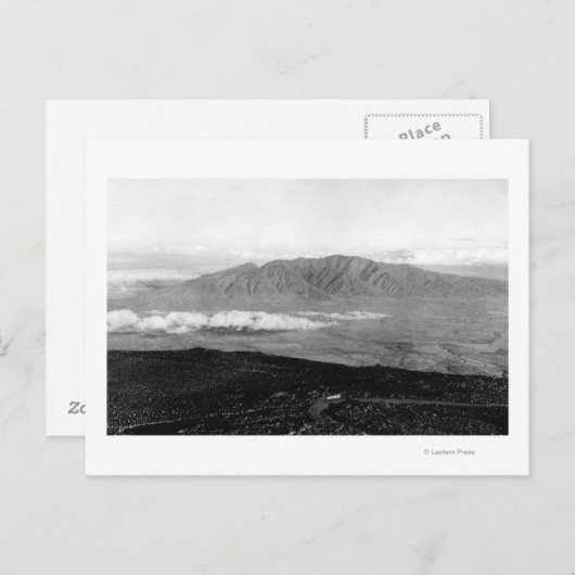 ハワイ州マウイ – ハリーアカラの頂上からの眺め ポストカード (正面/裏面)