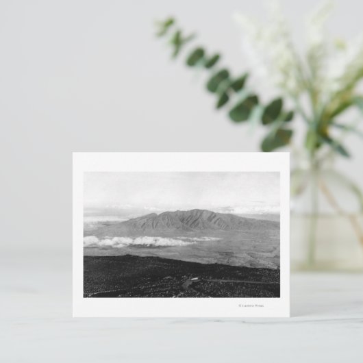 ハワイ州マウイ – ハリーアカラの頂上からの眺め ポストカード (スタンド正面)