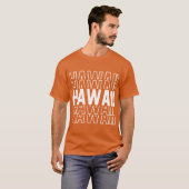 ハワイ州リピーター文字 Tシャツ (正面フル)