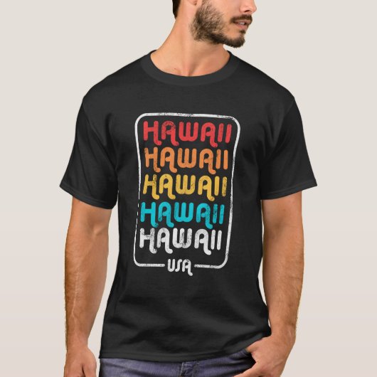 ハワイ州ヴィンテージ1970年代1980年代レトロ Tシャツ (正面)