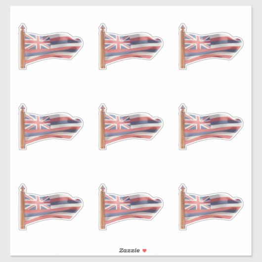 ハワイ州国旗 シール (シート)