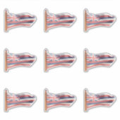 ハワイ州国旗 シール (正面)