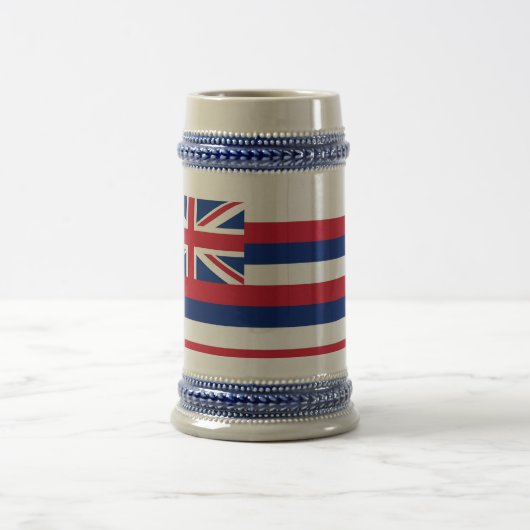 ハワイ州旗とマグカップ州 – アメリカ ビールジョッキ (中央)