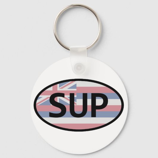 ハワイ州旗のスタンドアップパディング キーホルダー (正面)