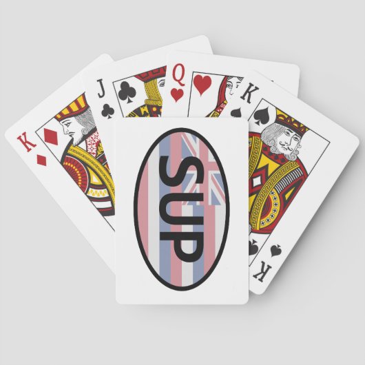 ハワイ州旗のスタンドアップパディング トランプ (裏面)