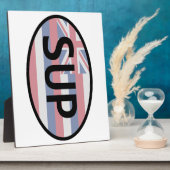 ハワイ州旗のスタンドアップパディング フォトプラーク (側面)