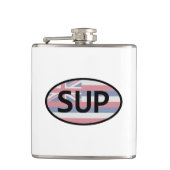 ハワイ州旗のスタンドアップパディング フラスク (正面)