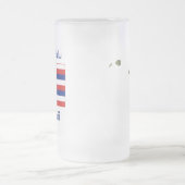 ハワイ州旗の地図シティマグ フロストグラスビールジョッキ (中央)