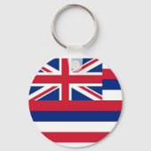 ハワイ州旗を持つキーチェーン州 キーホルダー (正面)