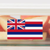 ハワイ州旗を持つ愛国的な州 ラベル (貼付)