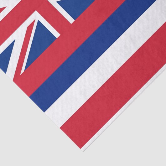 ハワイ州旗を持つ愛国的ティッシュペーパー 薄葉紙 (詳細)