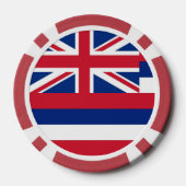 ハワイ州旗を持つ愛国的トランプのポーカーチップ ポーカーチップ (裏面)