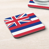ハワイ州旗を持つ懸命プラスチックのコースター コースター (左側)