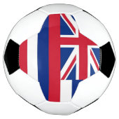 ハワイ州旗を掲げた愛国的なサッカーボール サッカーボール (回転)