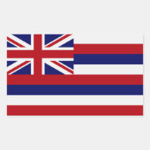 ハワイ州旗シール 長方形シール (正面)
